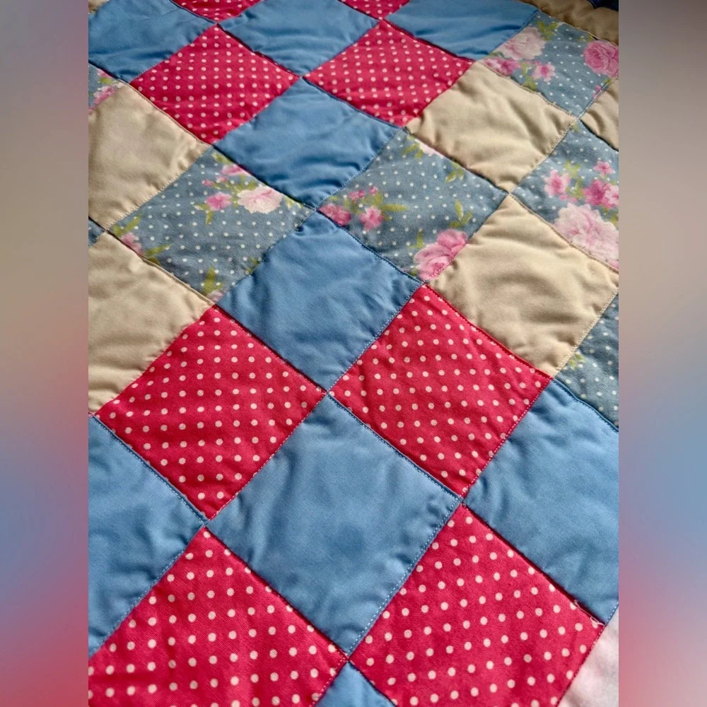 Handmade reversible quilted